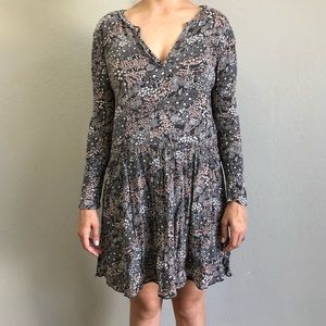 Hinge Floral Drop Waist Dress